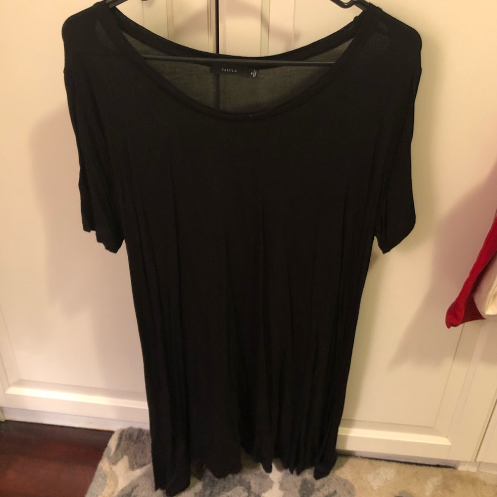 Aritzia short sleeve t-shirt dress in black